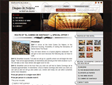 Tablet Screenshot of english.hotelduquesdenajera.com